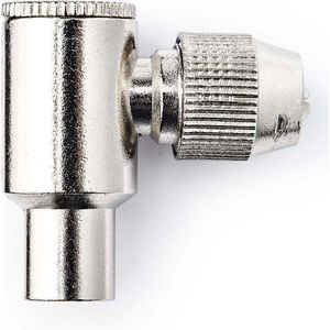 Nedis IEC (Coax) Connector - Gehoekt - Male - Vernikkeld - 75 Ohm - Schroef - Diameter kabelinvoer: 7.0 mm - Metaal - Zilver - 2 Stuks - Envelop