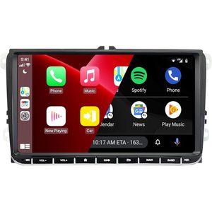 auto navigatiesysteem9 inch auto radio android 11 draadloze carplay gps navi back-up camera geschikt voor VW Volkswagen EOS 2007-14