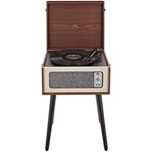 AVCOM Staande draaitafel met Bluetooth, Walnoot