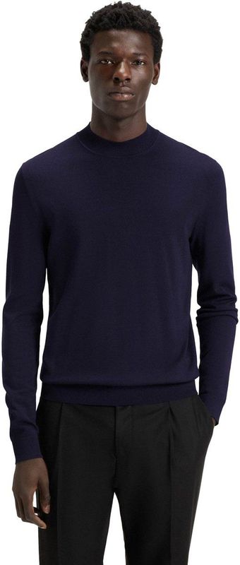 HUGO Menswear - Slim-fit Trui - Hoge Halslijn