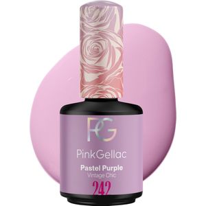Pink Gellac 242 Pastel Purple Gel Lak 15ml - Glanzende Paarse Gellak Nagellak - Gelnagels Producten - Gel Nails