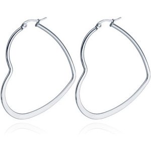 Cilla Jewels - Oorringen - Hartje - Edelstaal - Set