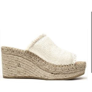 Kanna espadrilles abedul white witte muiltjes op sleehak maat 36