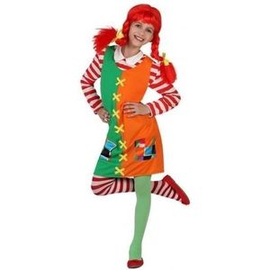 Verkleed kostuum - sterk meisje - kostuum voor meiden - carnavalskleding - voordelig geprijsd 128
