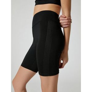 Bike Korte Legging / Naadloos / Zwart / maat XL