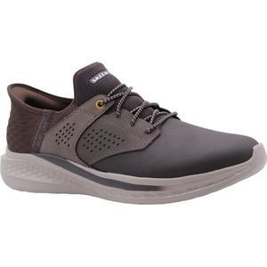 Skechers - Slade - Sneakers - Chocolate - Relaxed Fit, Air-Cooled Memory Foam, Hands Free Slip-ins