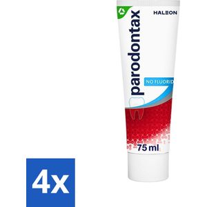 Parodontax - Tandpasta - Fluoride Vrij - 75ml - Voordeelverpakking - 4 stuks