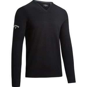 Callaway Ladies V-Neck Merino Sweater CW352 - Black Onyx - XS