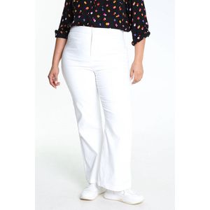 Paprika Effen stadsbroek met hoge taille