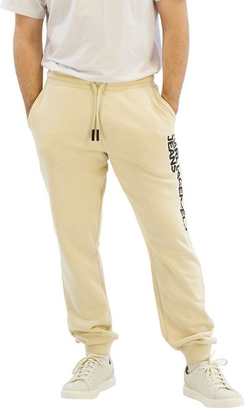Karl Lagerfeld Jeans Tekst Logo Slim Sweatpant, Men, Brown, Broek, Wood Ash, XS