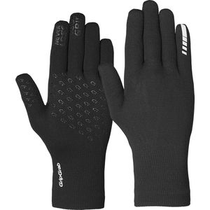 GripGrab - Waterproof Knitted Thermo Fietshandschoenen Waterdichte Gebreide Regen Fiets Handschoenen - Zwart - Unisex - Maat XL/XXL