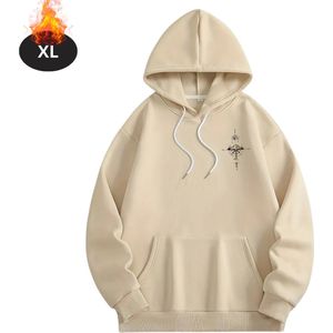 Bovista Hoodie Heren - Sweaters - Sweater - Warme Trui - Met Capuchon - Abrikoos - S