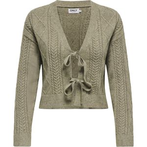 Only - Onlfia Life Ls String Cardigan - Dames Vest - Cub/ W. Melange