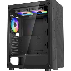 VEVOR PC Gaming Case Mid-Tower 3x120mm ARGB-Ventilatoren voor ATX-Moederbord