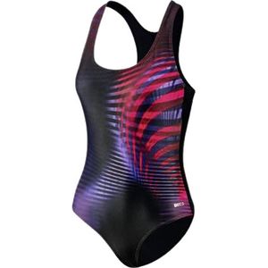 Beco Badpak Beactive Dames Polyester/elastaan Zwart/roze Mt 34