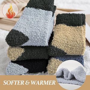 Comfortabele thermische sokken voor dames en meisjes, warme wintersokken voor thuis, bedsokken, kerstcadeausokken