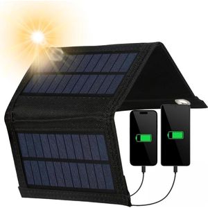 Solar Panel 10W Foldable Outdoor Solar Charger for Phone Laptop - 5V Mobile Phone Chargers