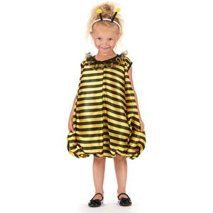 LUCIDA - Gele en zwarte bijenjurk voor meisjes - XS 92/104 (3-4 jaar)