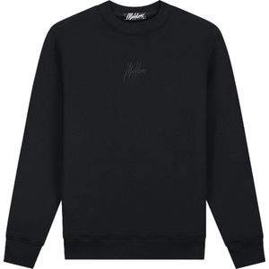 Malelions - Striped Signature Sweater - Zwart - Sweater