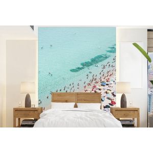 Zee - Strand - Parasols - Blauw - Zomer - Behangpapier