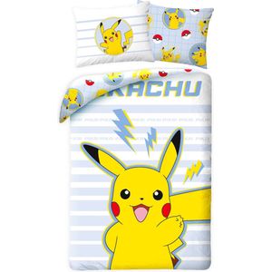 Pokémon Dekbedovertrek, Pikai - Eenpersoons - 140 x 200 cm - Katoen