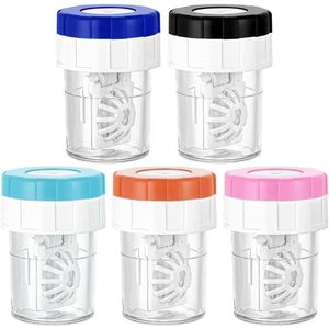 Contactlenzenhouders - opslag en reinigingsmachine - draagbaar en duurzaam - zwart - roze - blauw - oranje - groen