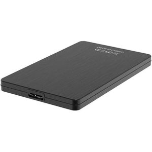 JHubers Goods - Draagbare externe harde schijf behuizing USB3.1 - 2,5 inch - zwart - voor pc, laptop, computer - beschermende opslagoplossing