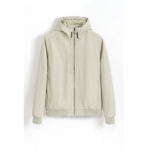 Frilivin capuchonjack beige softshell zomerjas L