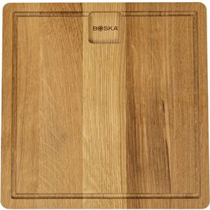 Boska Dining Board Friends S - Serveerplank - Europees eikenhout - Voor elke maaltijd - Handige opvanggeul - 23 cm