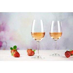 Hoog Witte Wijnglazens-sKristalglass-sPerfect voor Thuis, Restaurants en Feestens-sVaatwasser Veilig, Set of 4