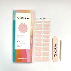 WNDRbar Gel nagelstickers - Subtle Pink - 1 strip - Nagelstickers voor UV Gelnagels - Licht roze - Gel nails - Gel nail wraps - Nail wraps - Semi-cured nail wraps - Nail stickers - gellak stickers - Gel Manicures