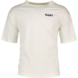 Gant Back Logo Graphic T-shirt Met Korte Mouwen Wit L Man