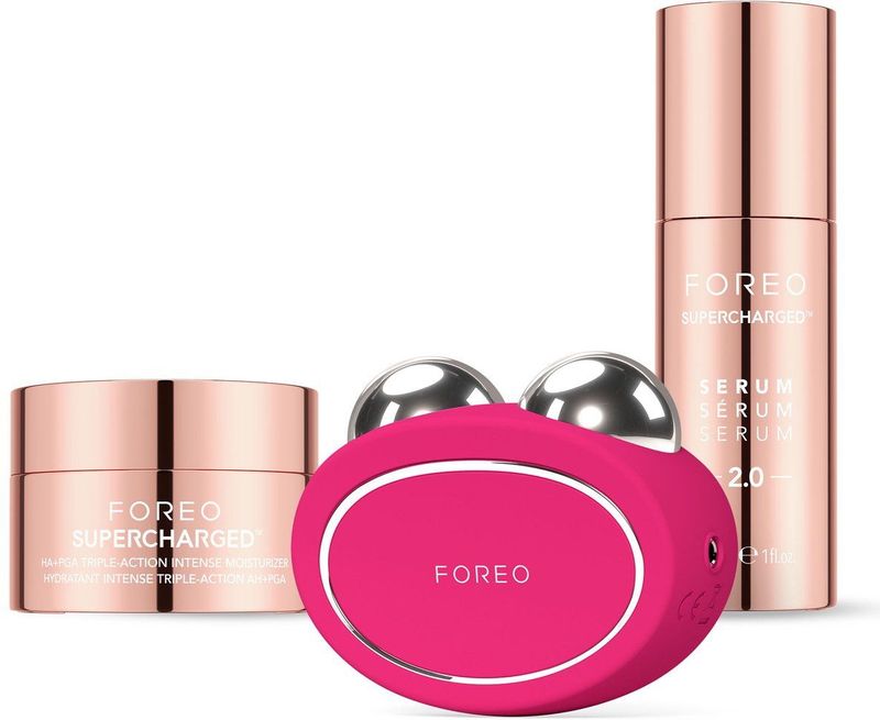 FOREO BEAR 2 Fuchsia Total Facelift Microcurrent-bundel - Anti-aging - Huidverzorgingsset