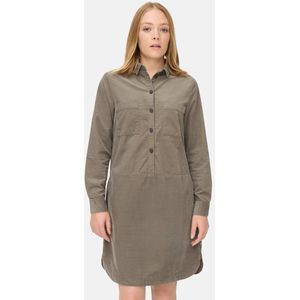 camel active Jurk gemaakt van puur katoen - Maat womenswear-XXS - Grijs - Groen