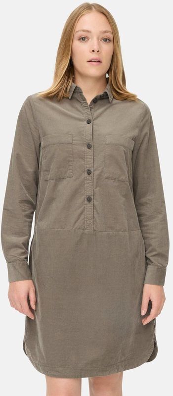 camel active Jurk gemaakt van puur katoen - Maat womenswear-XXS - Grijs - Groen