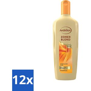 Andrélon - Zomerblond - Shampoo - Voor Natuurlijk Blond Haar - 300 ml - Voordeelverpakking - 12 stuks