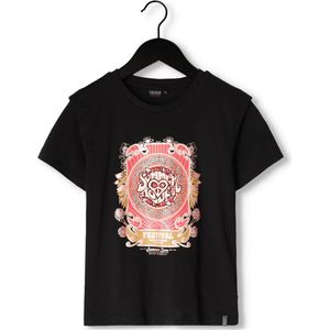 Cars Jeans Airi Ts Tops & T-shirts Meisjes - Shirt - Zwart - Maat 116