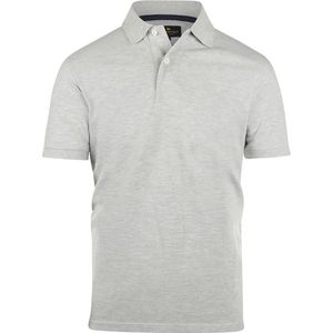 Steppin' Out Polo Piqué Klassiek Melange Grijs - Maat XL - Heren - Polo shirt Heren met Korte mouw