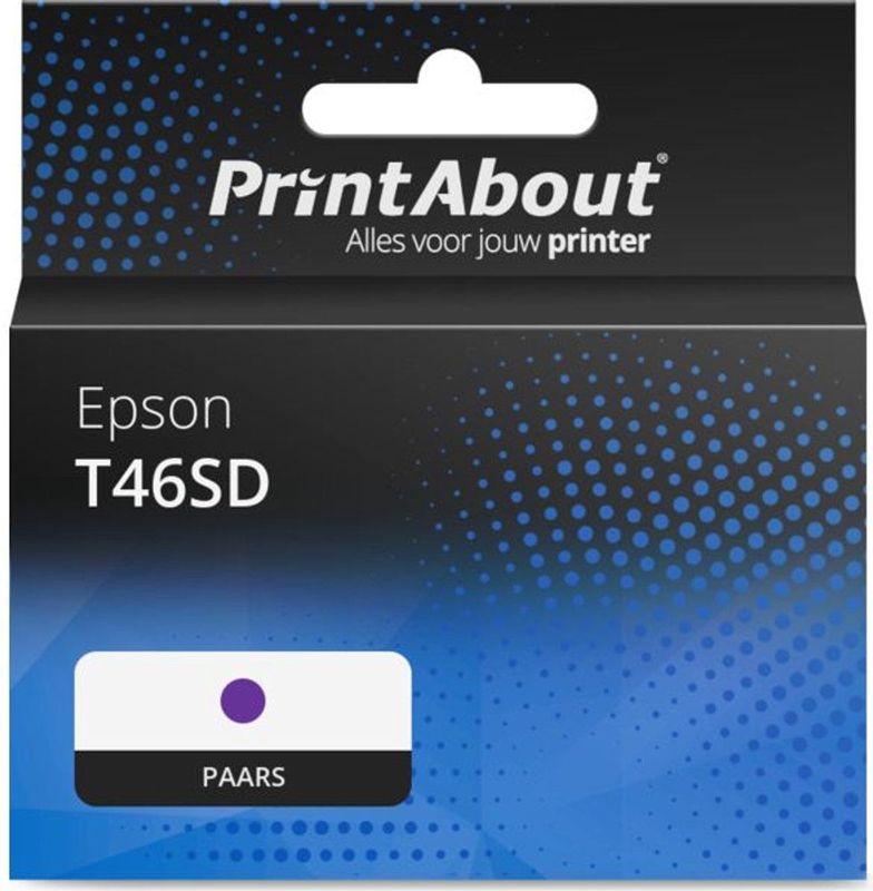 PrintAbout - T46SD - Inktcartridge - Paars