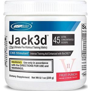 Jack3d Advanced - Fruit Punch – USP Labs – Pre Workout - 45 doseringen
