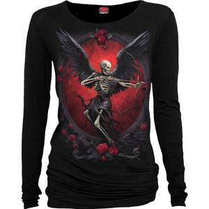 Spiral Cupid's Curse - Longsleeve Dames Shirt met lange mouwen - zwart - M