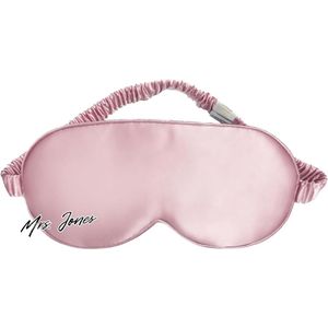 Mrs. Jones 100% Slaapmasker Zijde Vrouwen Mannen Comfortabel Biologisch Satijn Slaapbril Zijde Slaap Oogmasker Roze 19Momme Pure Moerbeizijde Stof Blinddoek Om Te Slapen .