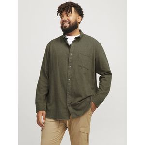 JACK & JONES JPRBLUBROOK MELANGE SHIRT PLS MAAT 5XL