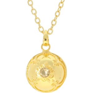 La Rosa Princesa Filigree Bola Zwangerschapsketting Zilver Gold Plated Goudkleurig Verguld - edelsteen Citrien Zwanger cadeau