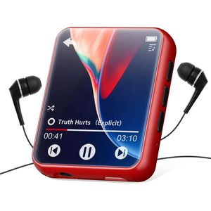 MP3 Speler Bluetooth - FM-Radio - Touchscreen -Rood