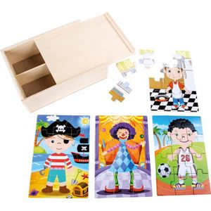 small foot - 4 in 1 Puzzle Box ""Boys in Costume