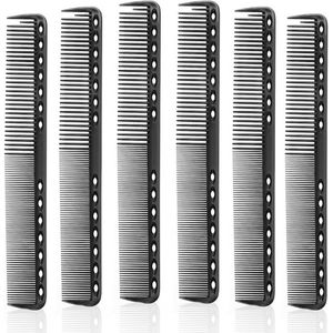Professionele Hittebestendige Fijne en Middelgrote Haarsnijkam - 6 Stuks voor Alle Haartypes