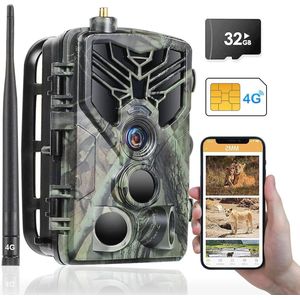 Wildcamera 4G met Live Video en Bewegingsdetectie - Nachtzicht en Mobiele Overdracht