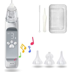 Gatson - Neusreiniger voor Baby's - Snoetenpoetsers - Neuszuiger - Neuspeer - 10 Melodietjes en Lichten - USB Oplaadbaar