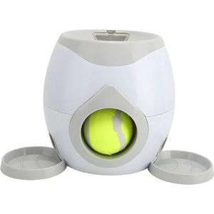 Automatische Ballenwerper - Ballenwerper Inclusief 2 Tennisballen - Automatische Ballenwerper Hond - 2 Automatische Voerderbakken Inbegrepen